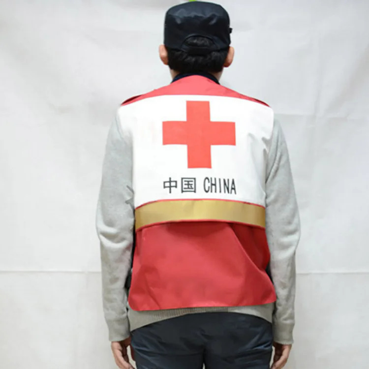 中国红会志愿者背心红十字救援队员多功能马甲公益宣传志愿服