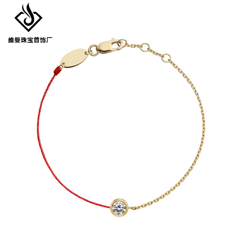 French Designer 2026 Zodiac Year Red String Bracelet, Light Luxury, High-End Feel, Niche Bracelet, Gift for Women, Hand Jewelry