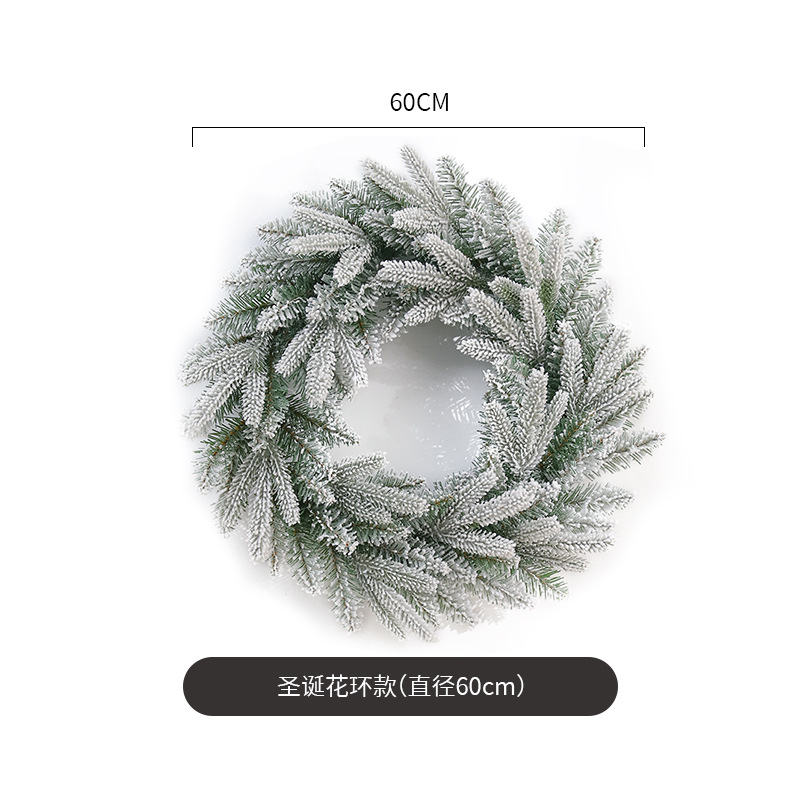 Amazon para Navidad PE mezclado guirnalda decoraciones puerta creativa colgante árbol de Navidad anillo adornos regalo