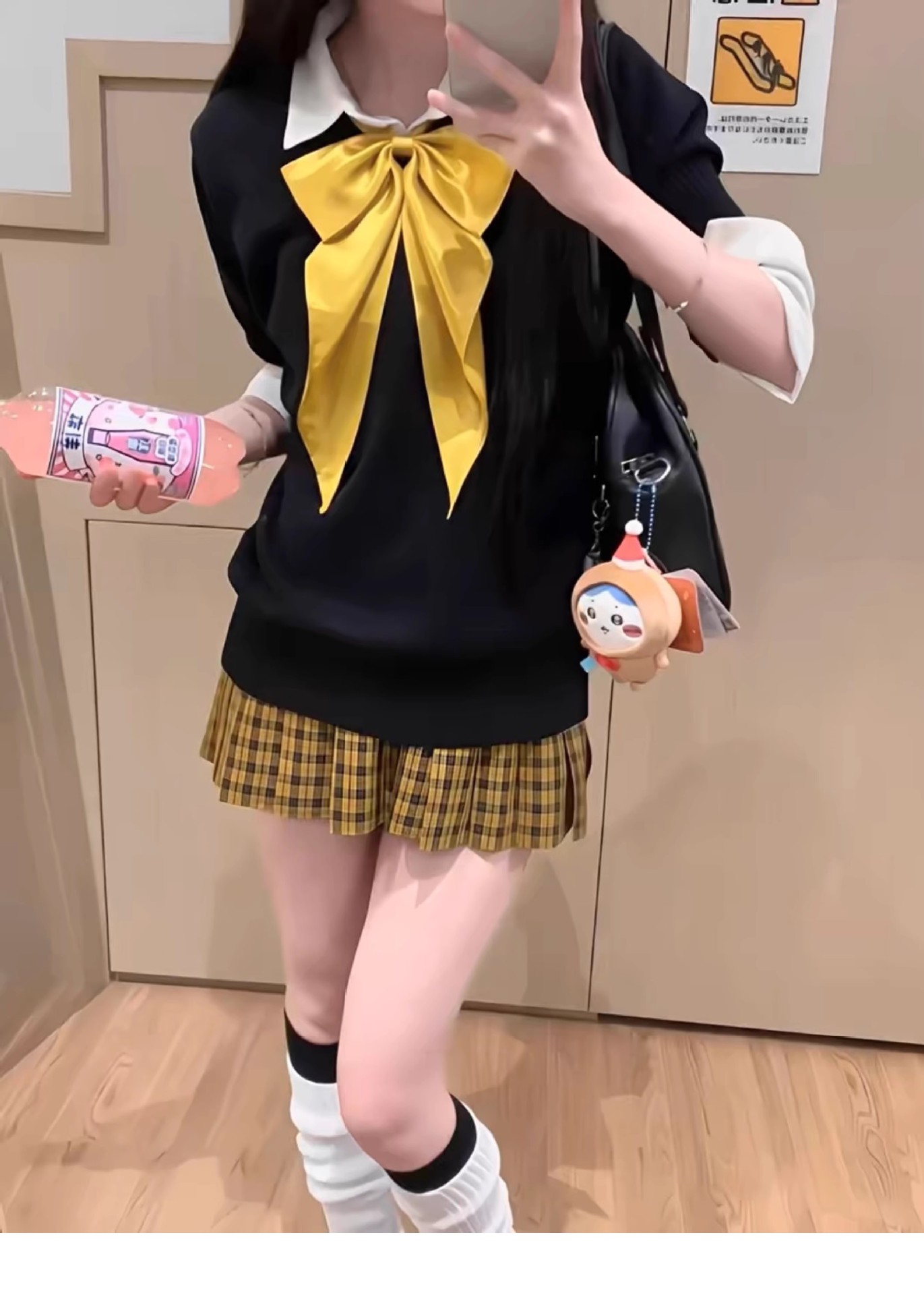 Подсолнух+желтый галстук-бабочка+коробка-самолет