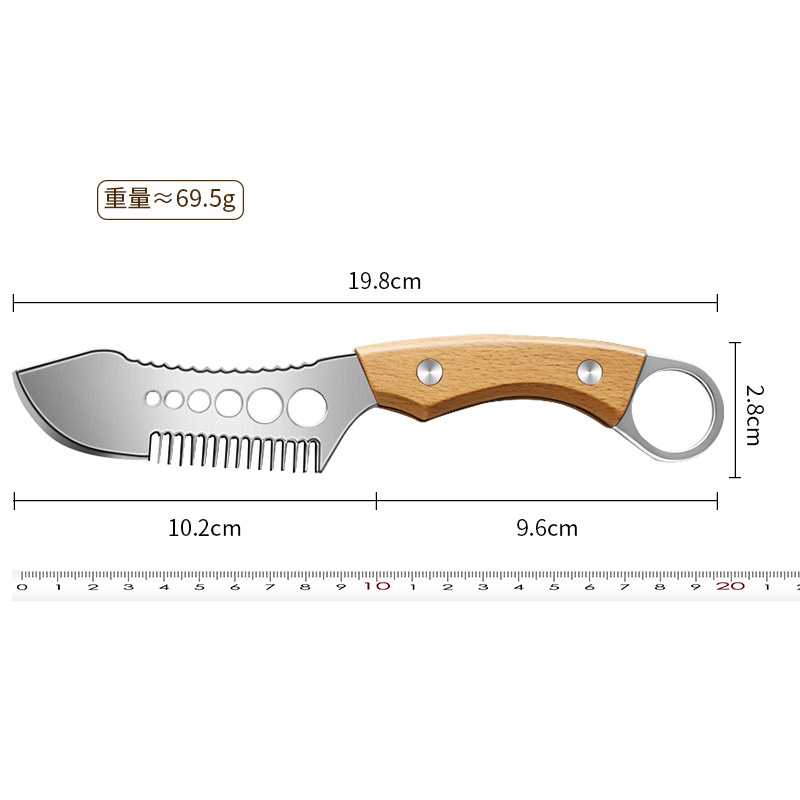 cuchillo de cebollas, cuchillo de alambre de acero inoxidable, cuchillo de corte de verduras, cortador de cebollas multifuncional de cocina
