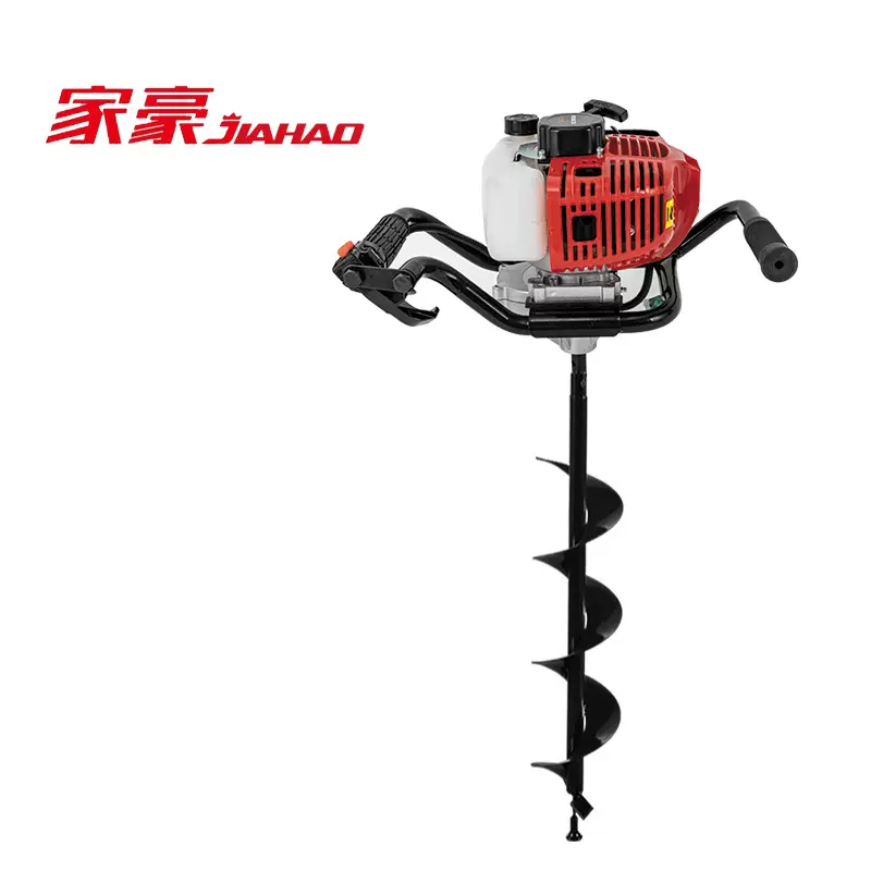 家豪JH-GD-008新款大功率螺旋地面钻孔机地钻施肥种树钻洞机