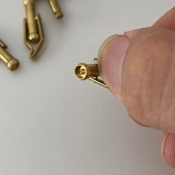 There are tattoo bucket cufflink cufflinks DIY double -hole copper…
