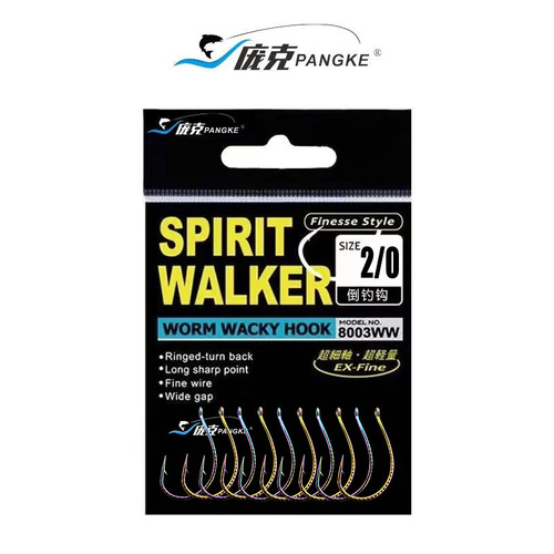 Punk fish hook Luya hook 8003 inverted hook WACKY soft insect hook inverted hook bass hook Mandarin fish hook