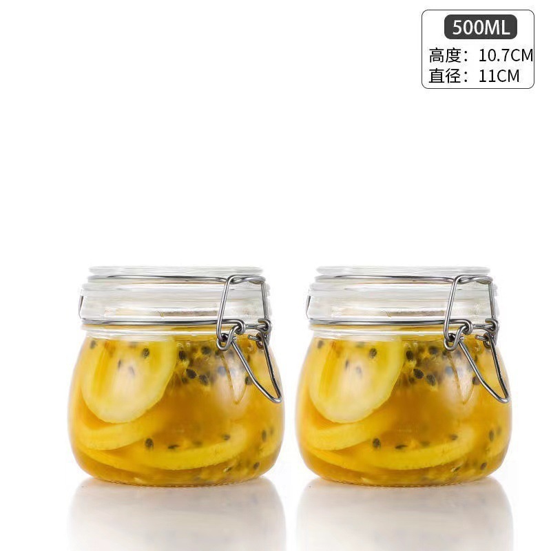 加厚玻璃密封罐食品级蜂蜜储物罐保鲜空瓶泡酒腌泡菜坛子家用|undefined