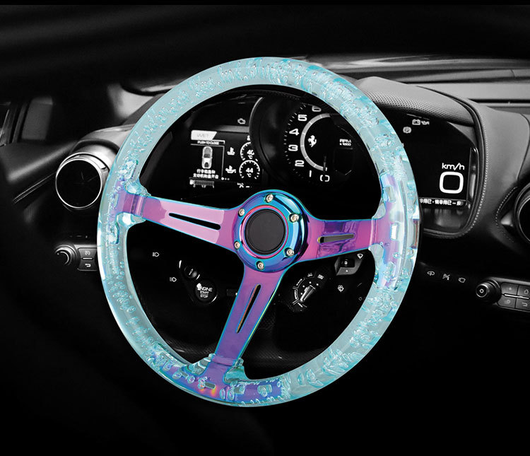 Acrylic Steering Wheel 14 inch Car Modified Racing Game Wheel