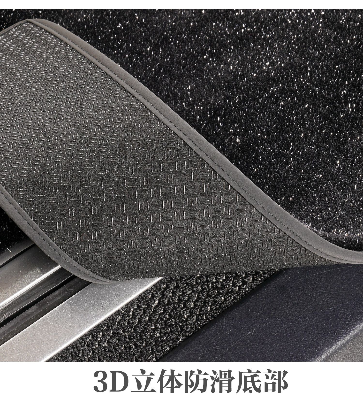 24-25 Models of Alphard Starry Sky Velvet Full Car Floor Mats, Alphard 40 Series Vellfire Dedicated Track Middle Row Carpet
