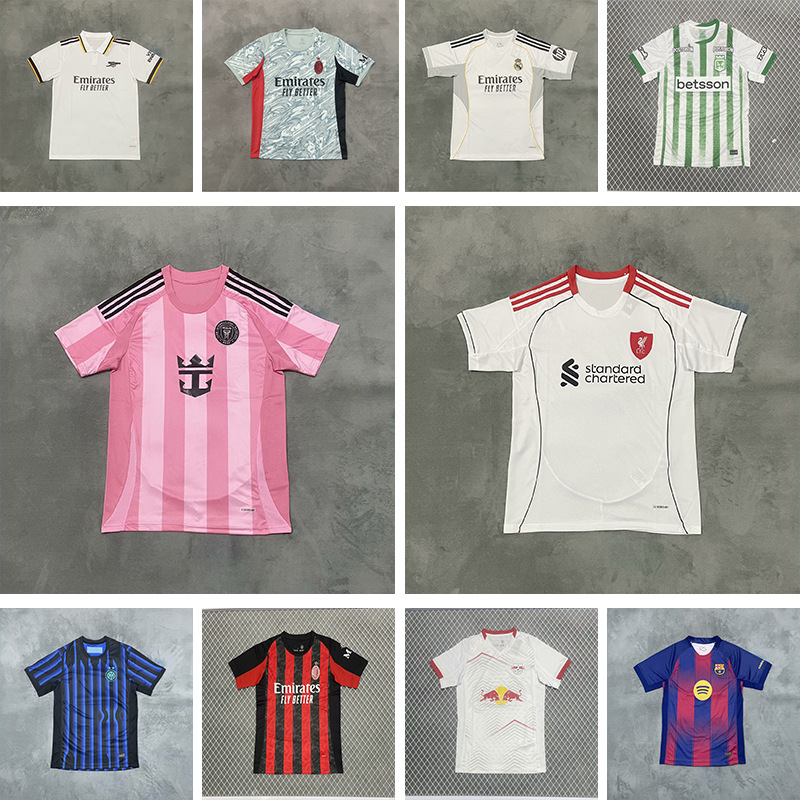 Club Football Jersey Real Madrid Inter Milan Tottenham Chelsea Miami Arsenal Manchester United Paris Short-Sleeved Single Top