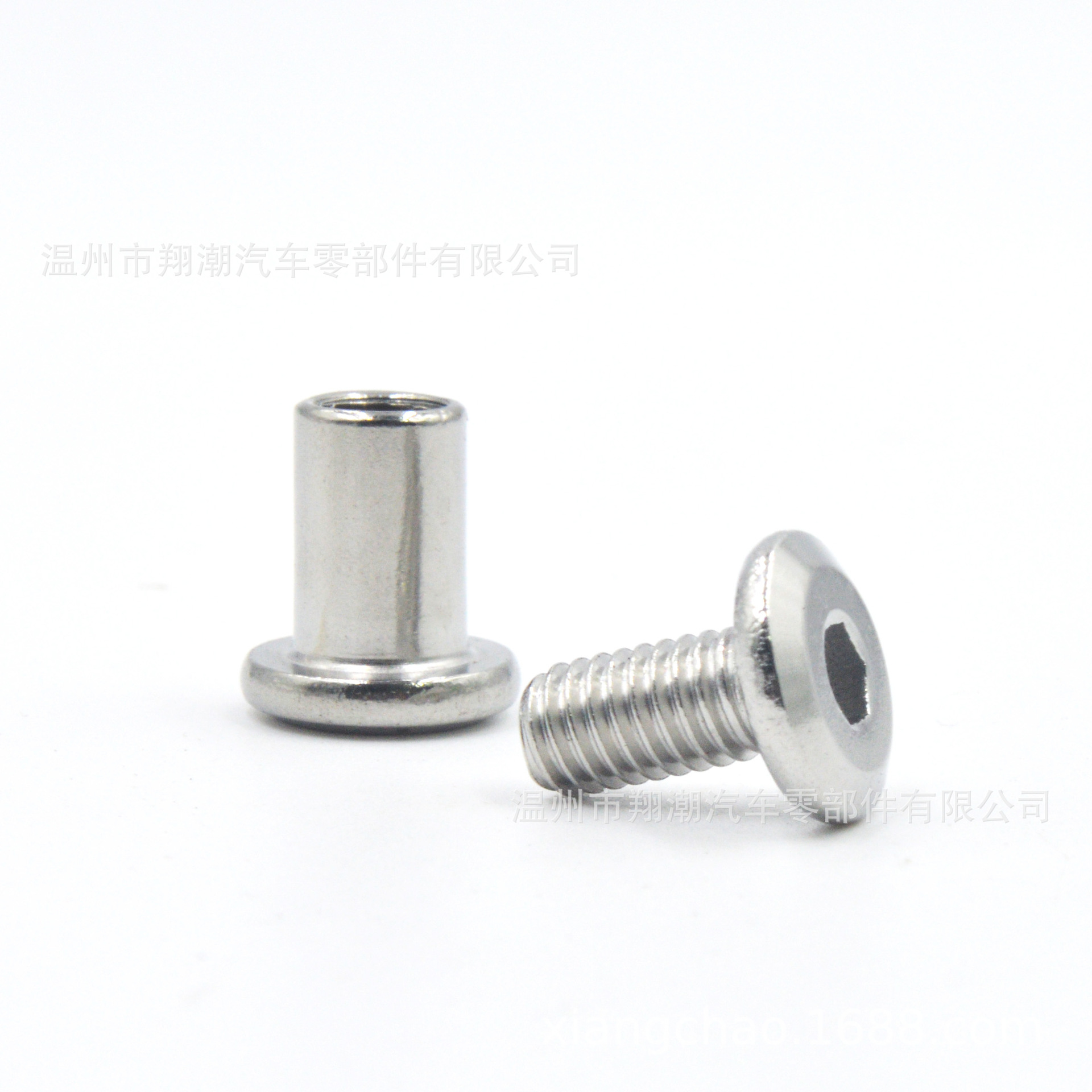 304不锈钢平头倒边内六角螺母螺丝  夹板螺丝  夹板螺母