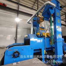 源头厂家网带通过式抛丸机小型金属件钢管槽钢除锈去焊点抛丸清理