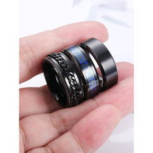 L 37332 Titanium Steel Spinner Ring Set �Ѹ���ת��ѹ��ָ��װ