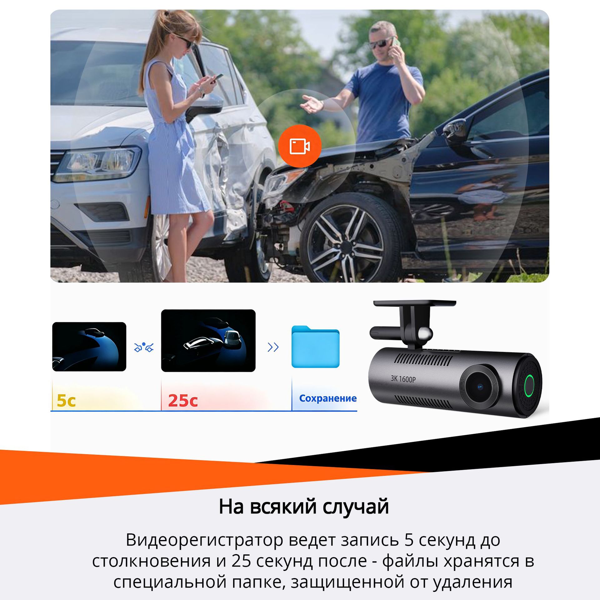M310 True 3K Ultra-High-Definition 1600 Driving Recorder Parking Monitoring 70Mai Recorder Optimized Version M310Pro