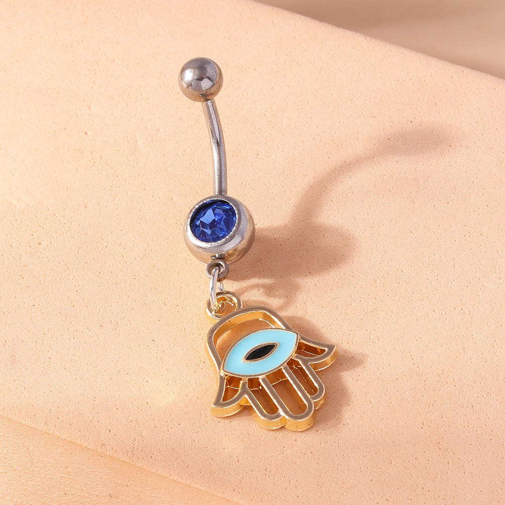 Devil's Eye Belly Button Ring Elegant Navel Piercing For Women_voghion.com