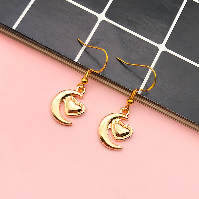 1g Weight Pendant Jewelry Making Type DIY Jewelry Accessories, Bracelets, Earrings Classification 1 Piece Quantity Alloy Material Sun, Star, Moon, Solid Color Pattern Cartoon Style Style Enamel, Plating Craft 1 Piece Alloy Sun Star Moon Pendant DIY Jewelry Accessories Bracelets Earrings 9