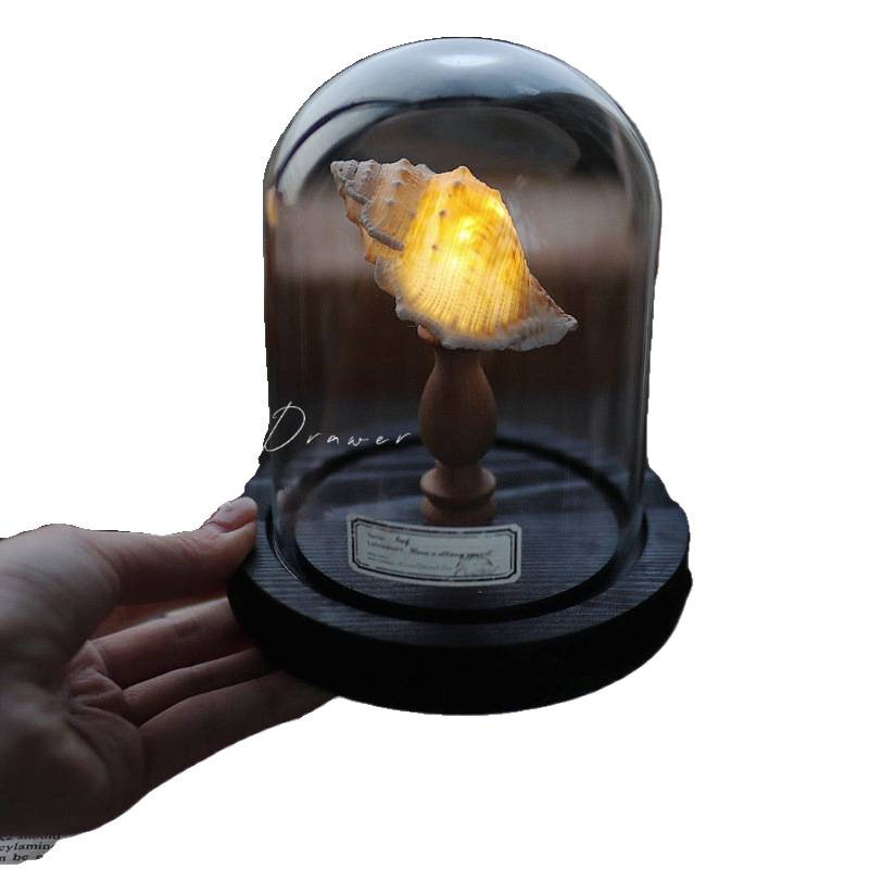 オーシャンアイランドレトロシェルウニ巻き貝ランプナイトライト装飾品手作り diy 材料パッケージ中秋節ギフト|undefined