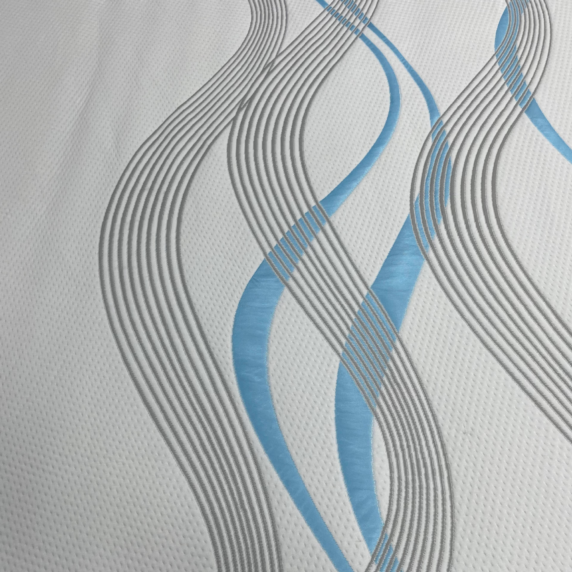 400 gramos de tela de colchón de doble cara azul gris tejido Jacquard tela de colchón de doble cara lino tejido Jacquard