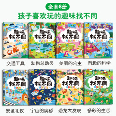 Fun Spot the Difference Picture Book for Children, Concentration Training Maze Adventure, Observation, Memory, and Thinking Skills Training