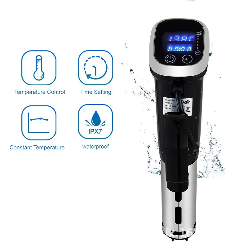 IPX7 impermeable baja temperatura vacío lento hirviendo máquina de carne cocinar palo máquina de grasa IPX7 Sous Vide Cocina image 7