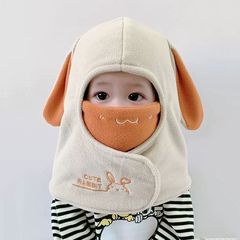 子供帽子秋冬マスクマフラー一体帽子男女赤ちゃん帽子耳保護保温子供防風帽子超萌え