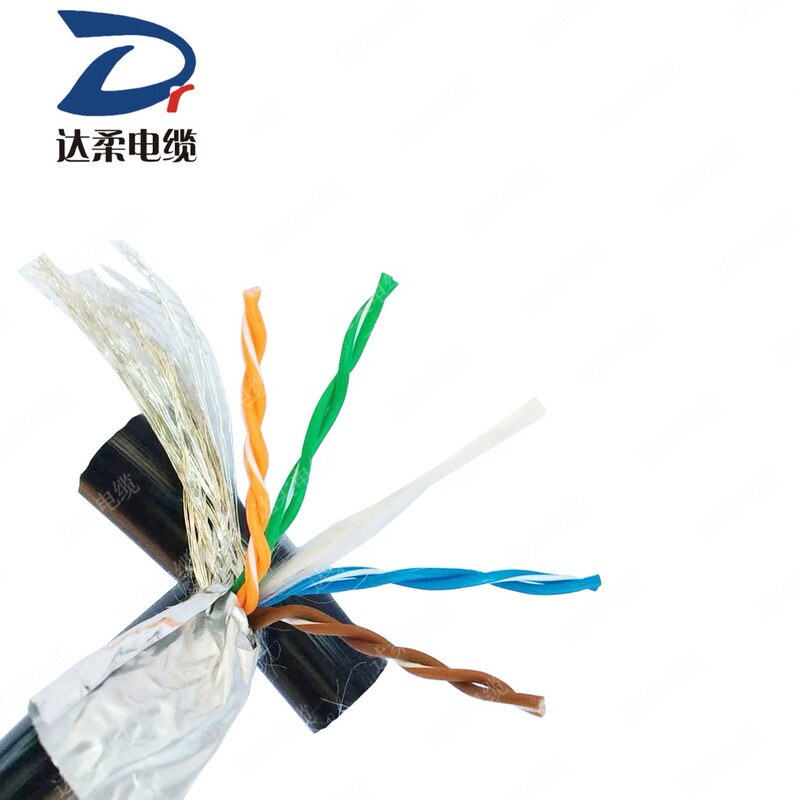 Darou High Flexible Drag Chain Network Cable Industrial Ethernet Cable Sftp Category 5E Category 6 Cat5E