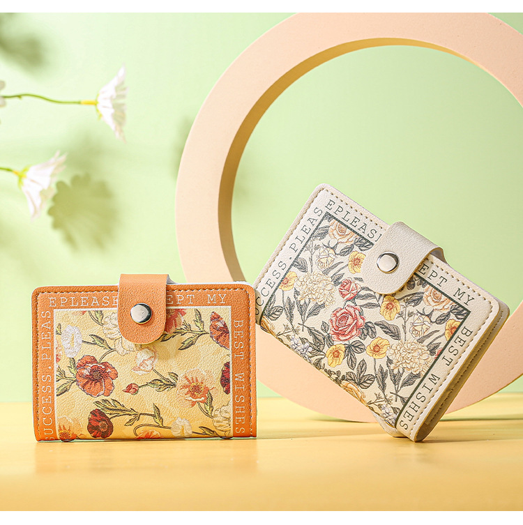 Women's Flower Pu Leather Buckle Wallets display picture 7
