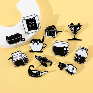 Cartoon creative brooch, ink, badge, accessory
