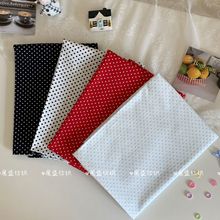 纯棉60支小点点印花布料 经典波点圆点布 童装女装家居服箱包DIY