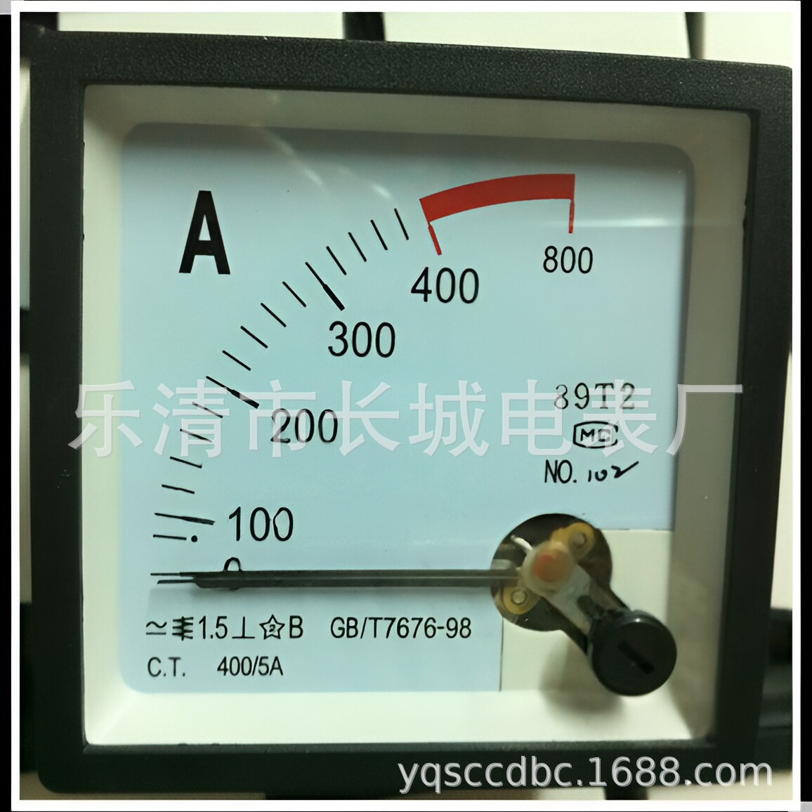 长城电表厂 89T2  400/5A 交流指针电流表 72*72