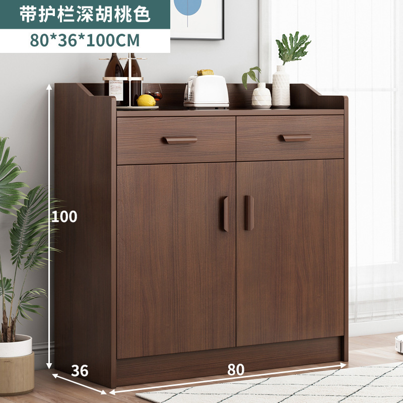 餐邊櫃現代簡約碗櫃家用廚房灶台柜子簡易櫥櫃客廳靠牆收納置物櫃