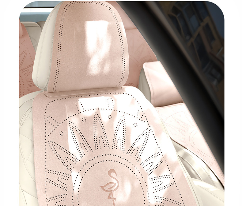 Lynk & Co 08EMP Suede Seat Cushion Flamingo Car Seat Cushion Summer Breathable Foreign Trade Amazon Independent Station