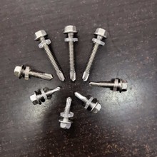 410不锈钢六角头自攻自钻螺丝外六角华司头钻尾螺燕尾自钻螺丝