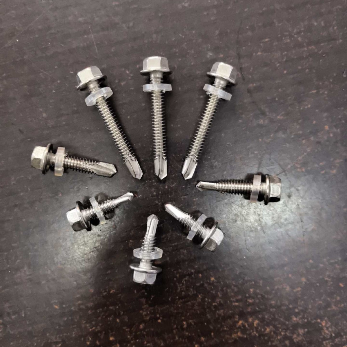 410不锈钢六角头自攻自钻螺丝外六角华司头钻尾螺燕尾自钻螺丝