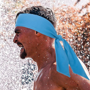Cross-border Manufacturer Breathable Quick-drying Headband Pure Color Tennis Headband Strappy Men's and Women's Sports Headband Sweat-absorbent Headscarf