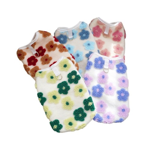 Cross-border pet clothing winter and autumn plush double-layer universal cat and dog warming dog vest cat accessories Teddy