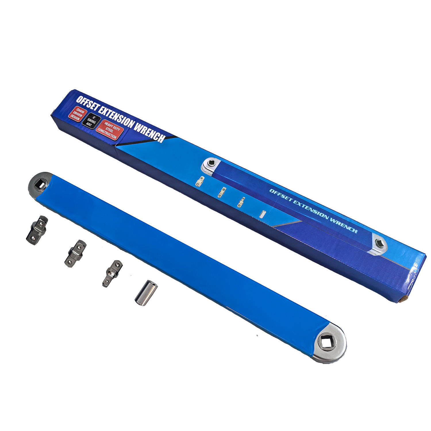 Llave de extensión de 15 pulgadas 3/8 Llave multifuncional de doble propósito Cabeza intercambiable Offset Extension Wrench