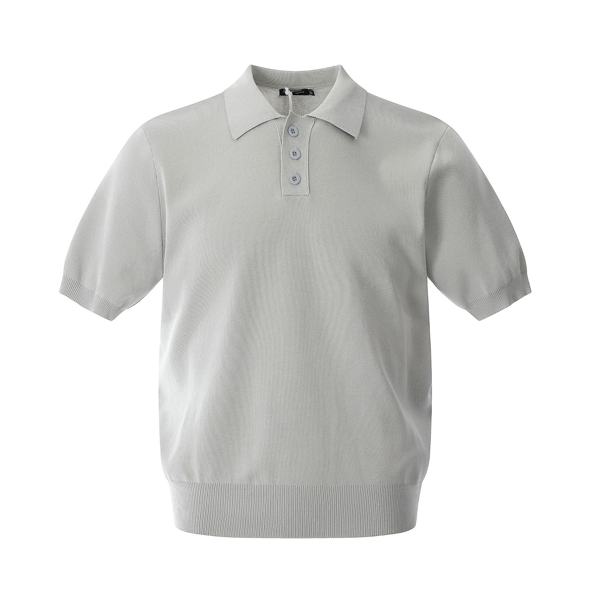 MFY216 American Street Fashion 2025 Deconstruction Lag Solid Color Design Men's High-end Loose Polo Short-sleeved T-shirt