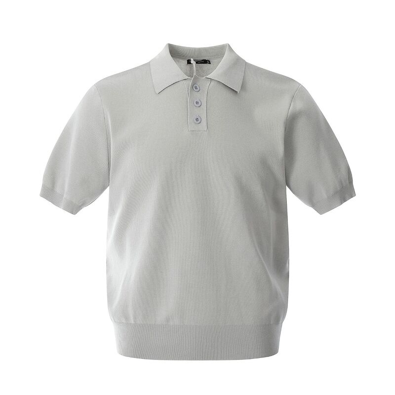 MFY216 American Street Fashion 2025 Deconstruction Lag Solid Color Design Men's High-end Loose Polo Short-sleeved T-shirt