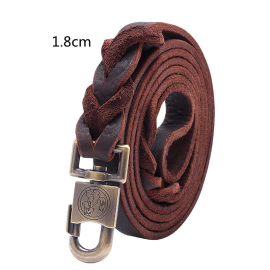 Cowhide Dog Traction Rope Medium and Large Dog Traction Rope Walking Dog Rope Horse Dog German Shepherd Gold Fur Traction Belt Chain