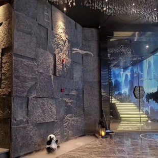 Light PU Stone Leather Artificial Stone Mushroom Stone Artificial Stone Leather Stone rubble rock wall natural face rock plate