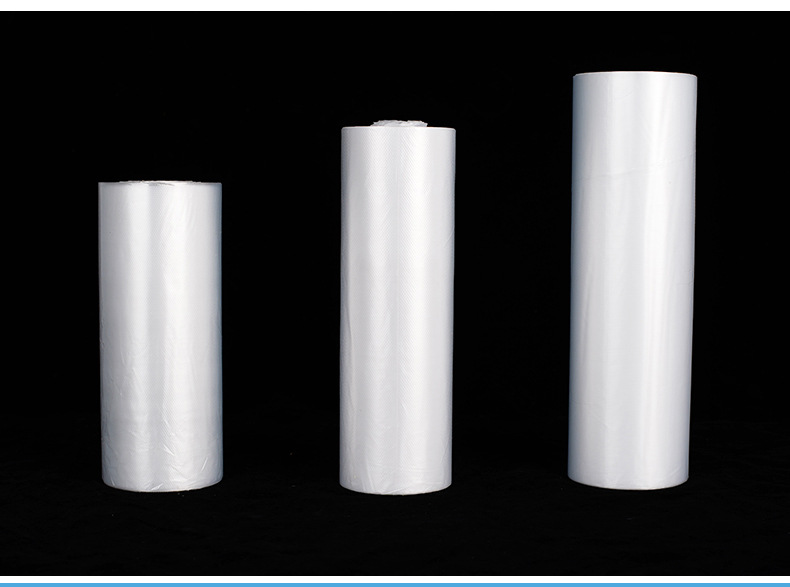 Supermarket continuous roll bags, point-break PE brand new material disposable plastic bags, thickened flat-mouth preservation bags for fresh food pic 13