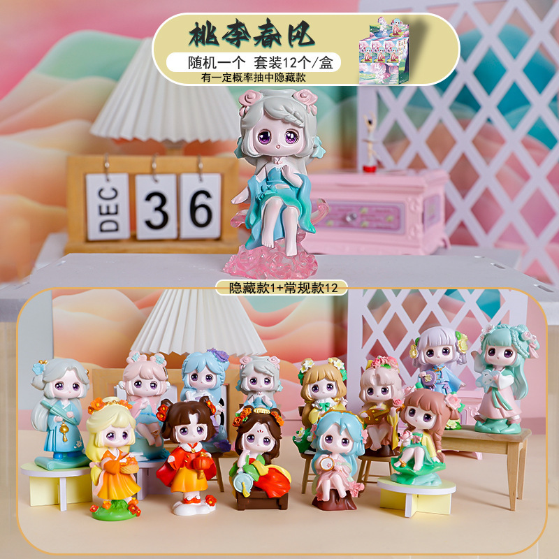 12 星座 PAI クリスタルブラインドボックス樹脂フィギュアサプライズブラインドボックスかわいい装飾品オフィス装飾誕生日ギフト|undefined