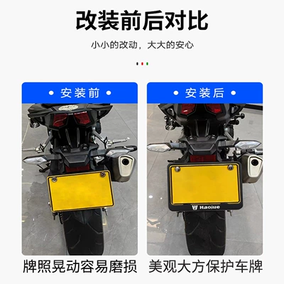Nömrə qabı, Plate Holder Matte Black Motorcycle