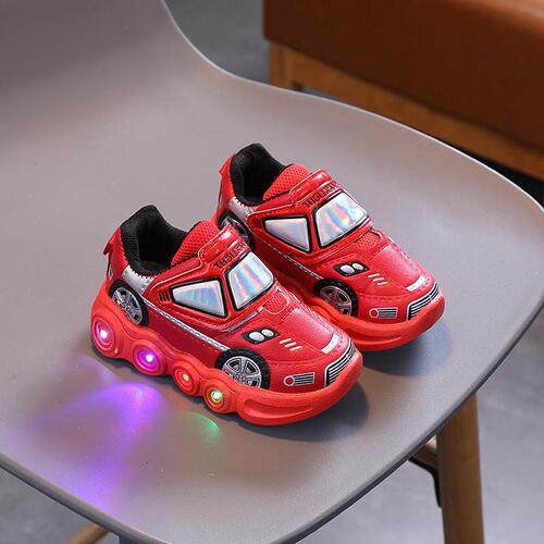 Flashlight Kids' Shoes for 1-6 Year Old Boys, LED Light-Up Sneakers, Casual Soft Sole Sports Shoes for Toddlers