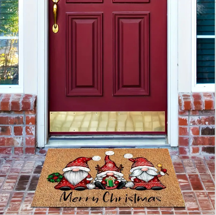 Amazon transfronterizo puerta de entrada alfombra de suelo de lana de cristal de Navidad alfombra de suelo de lana de cristal americana fácil de cuidar alfombra de pies resistente al desgaste image 17