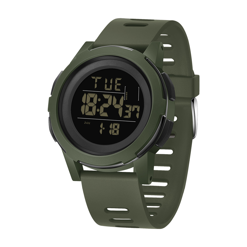 Sanda2188 reloj electrónico de pantalla única tendencia de moda coreana luz nocturna despertador impermeable reloj electrónico 2188