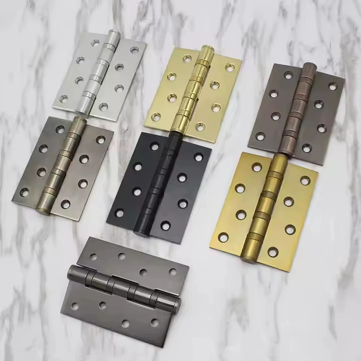 bisagra de acero inoxidable 304 bisagra de 4 pulgadas de espesor bisagra de cojinete silencioso personalizada bisagra de puerta de madera interior gruesa