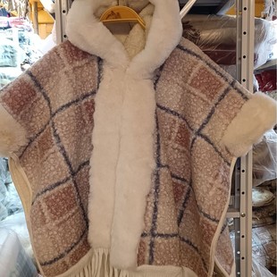 Thickened girls' winter thickened and warm daily wear essential for travel plus velvet ethnic style shawl clearance special price