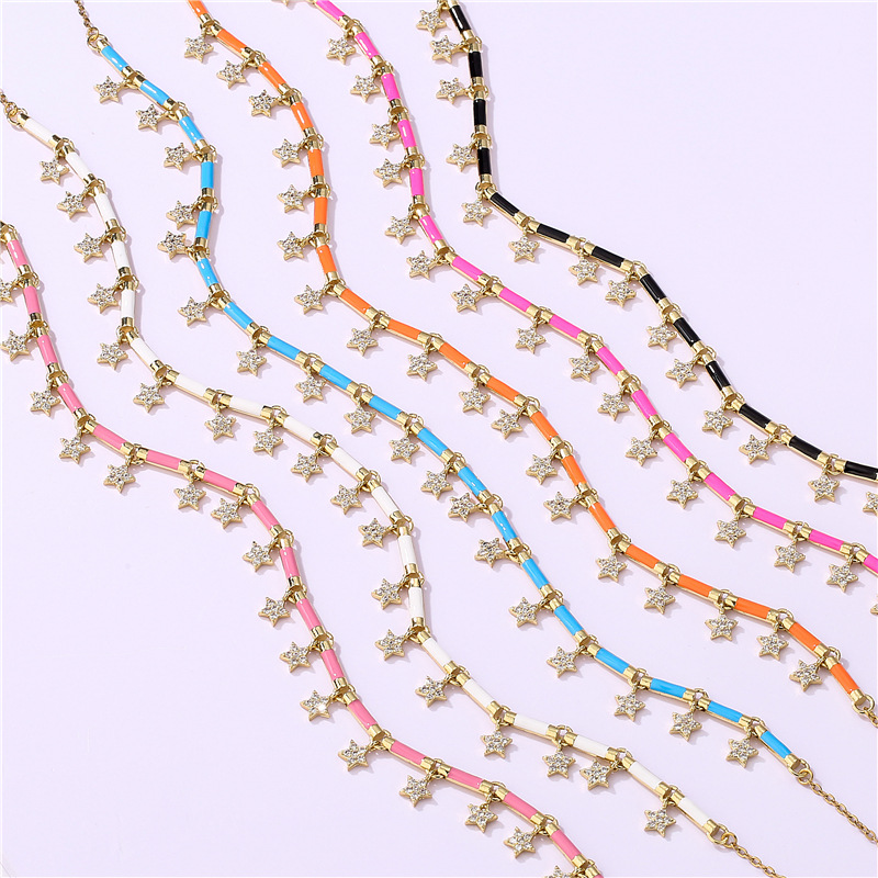 Fashion Star Copper Plating Pendant Necklace 1 Piece