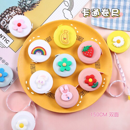 Creative cartoon student multifunctional tape measure portable mini soft ruler measuring measurements bust waist ruler wholesale