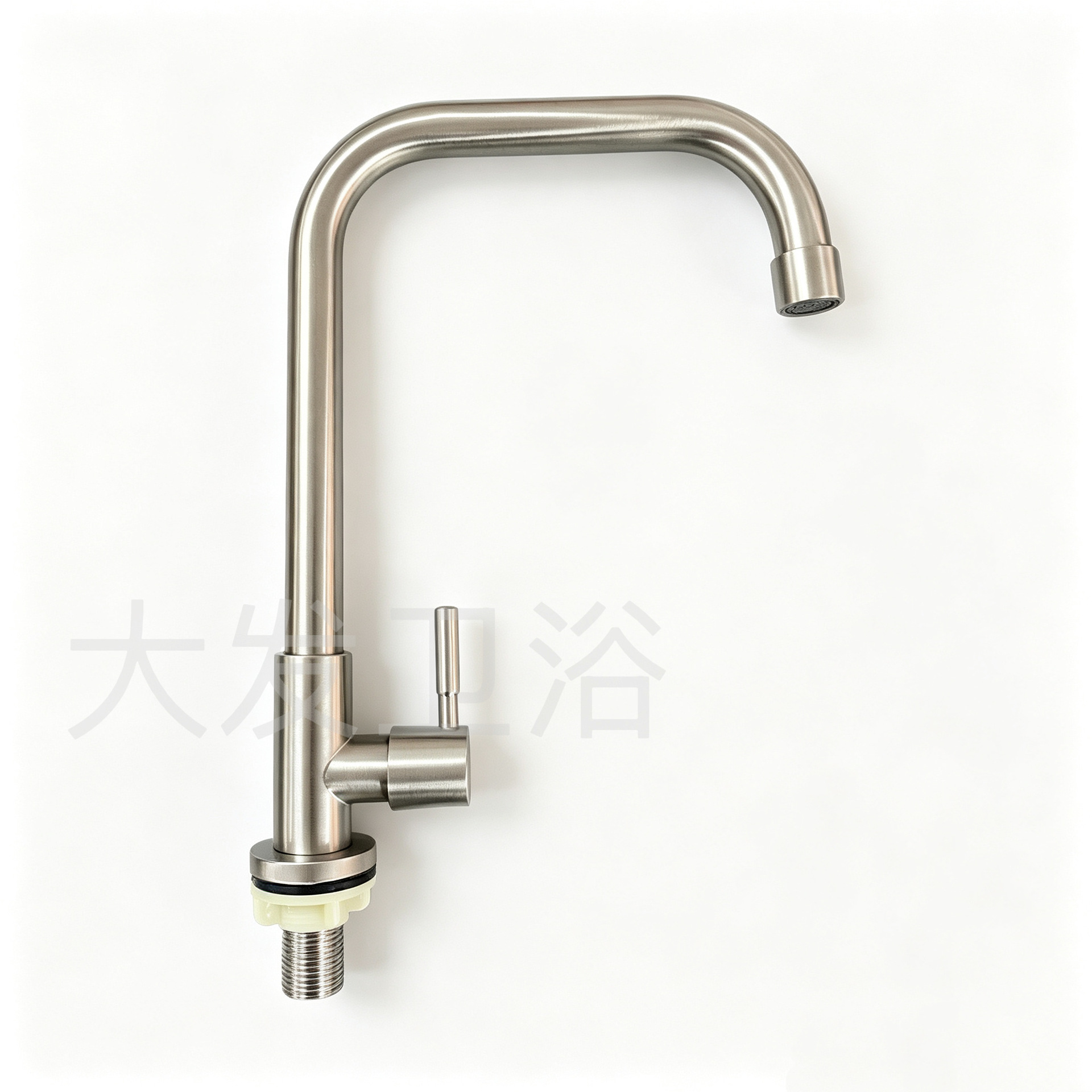 Grifo de Agua Fría para Cocina de Acero Inoxidable Giratorio para Fregadero